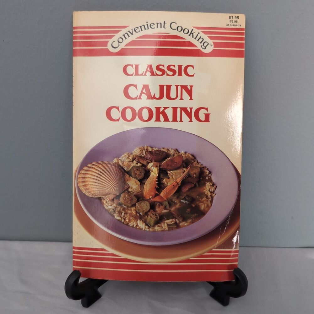 Vintage 1988 Classic Cajun Cooking Cookbook by Mary Ward‎ Convenient Cooking